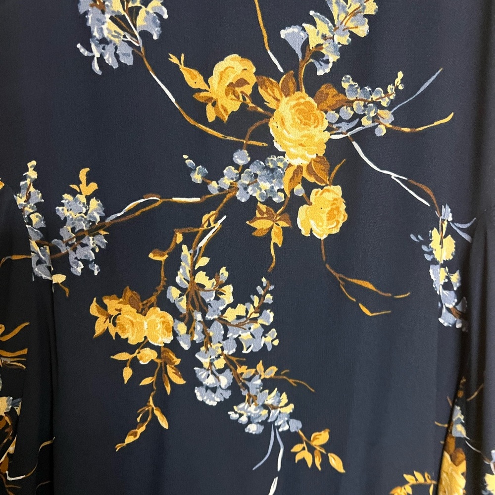 Reformation Navy Floral Maxi Dress - Picture 3 of 6